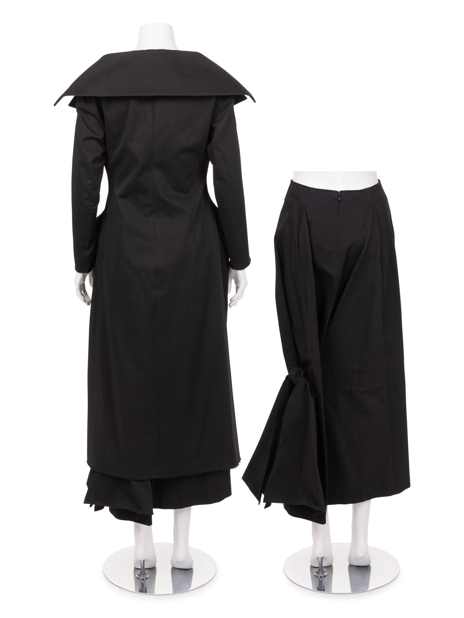 Two Yohji Yamamoto Pieces: One Coat and One Skirt, 1990-2000s