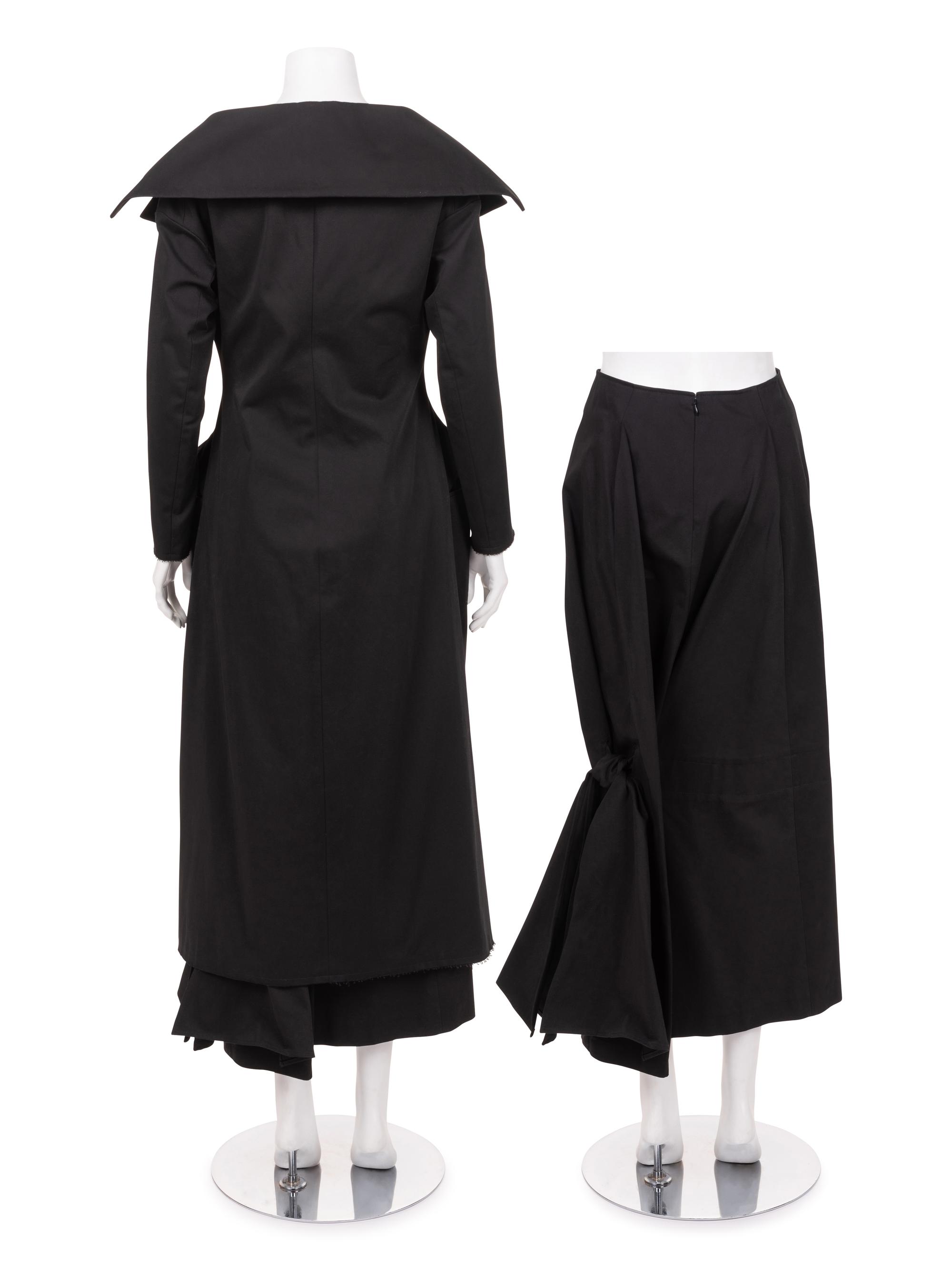 Two Yohji Yamamoto Pieces: One Coat and One Skirt, 1990-2000s