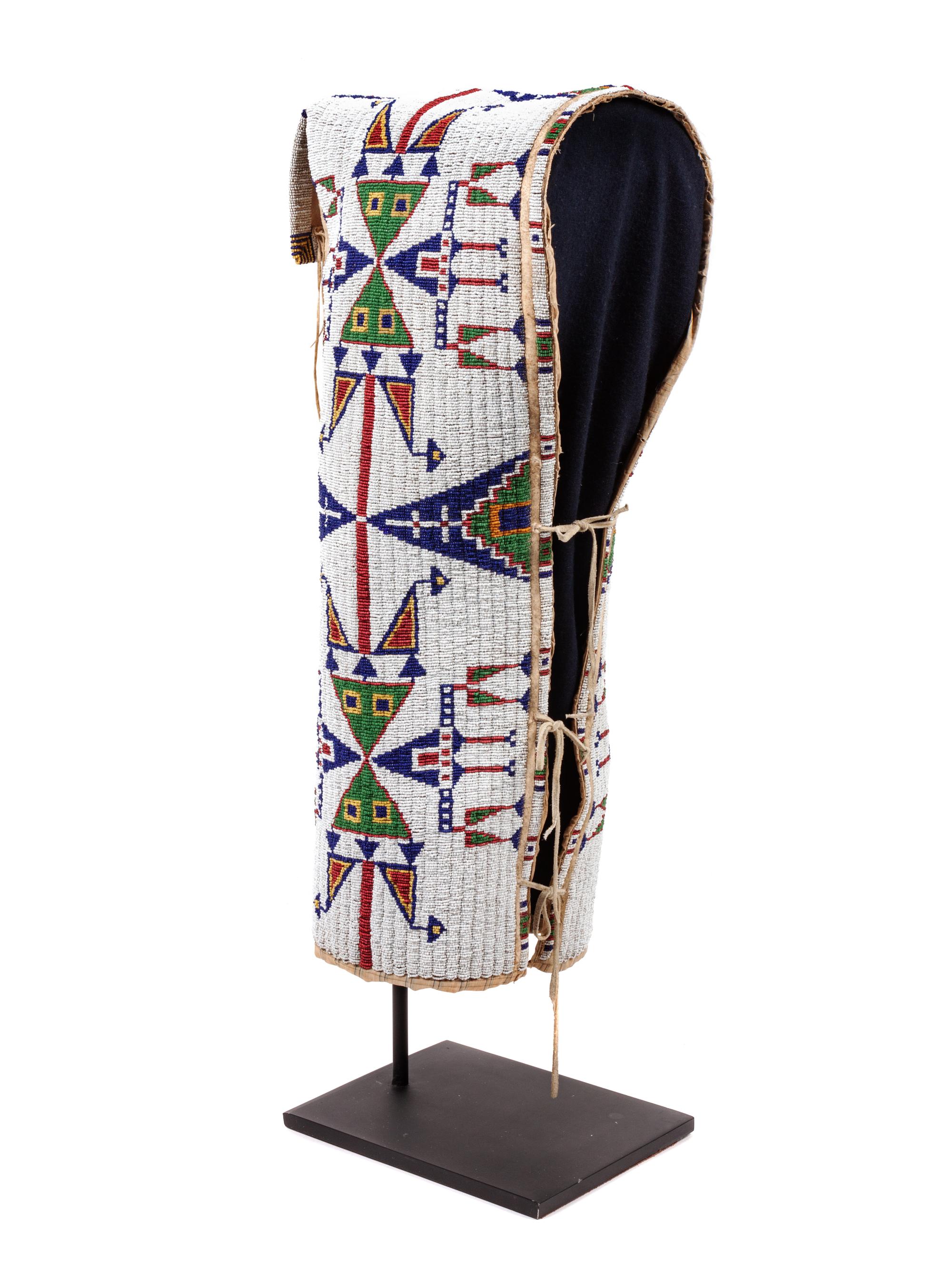 Sioux Beaded Hide Cradle