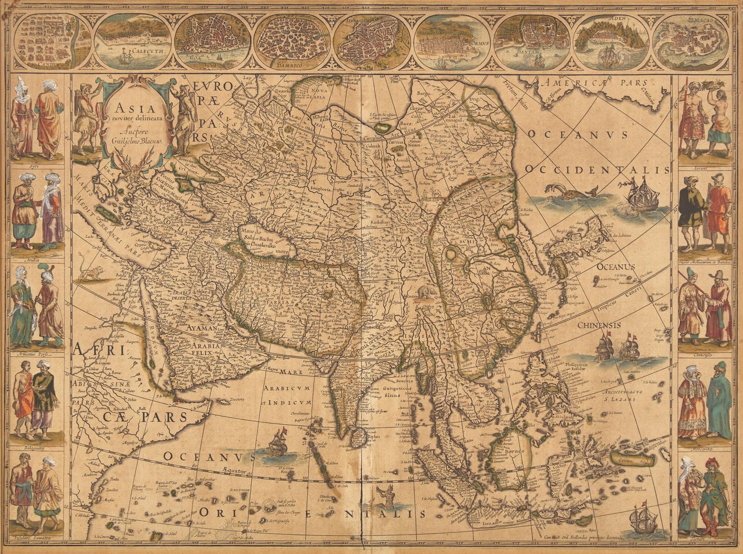 [Maps & Atlases] Blaeu, Willem. Asia noviter delineata