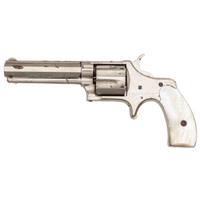 Nickel Remington New Model No. 3 Smoot .38RF with Mother Pearl Grips