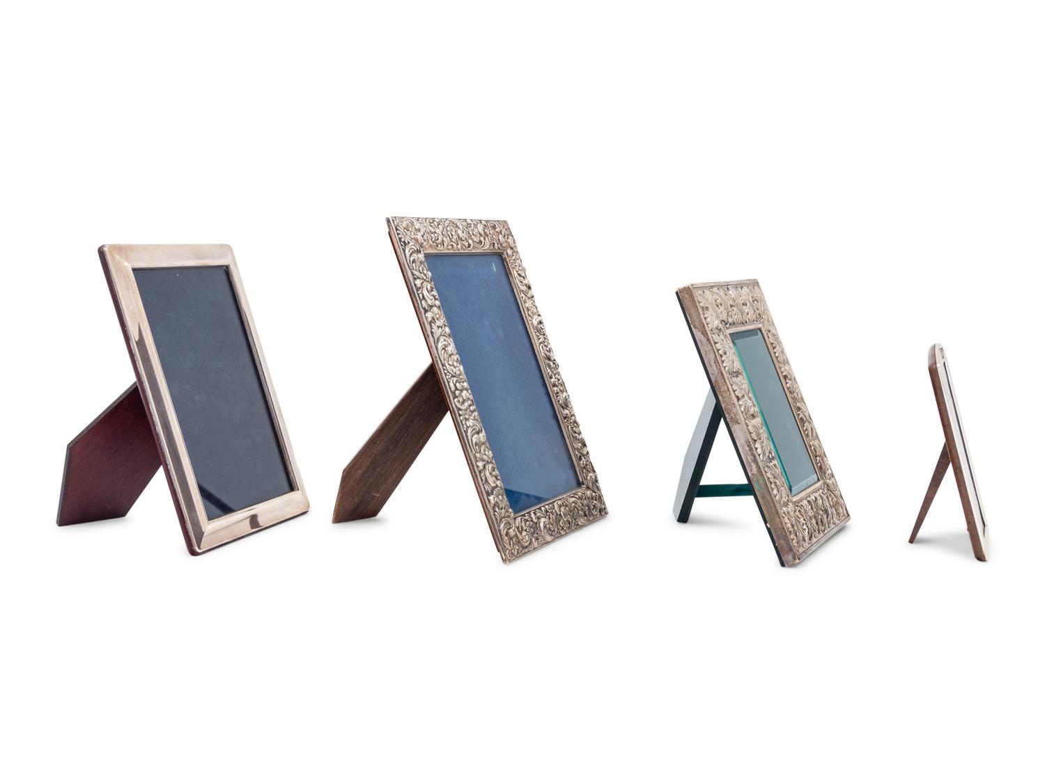 Four Silver Picture Frames
