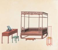 Two Export Drawings of Traditional Interior Design