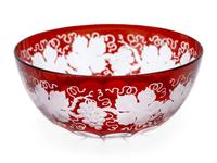 A Set of Bohemian Cut-to-Clear Glass Tableware