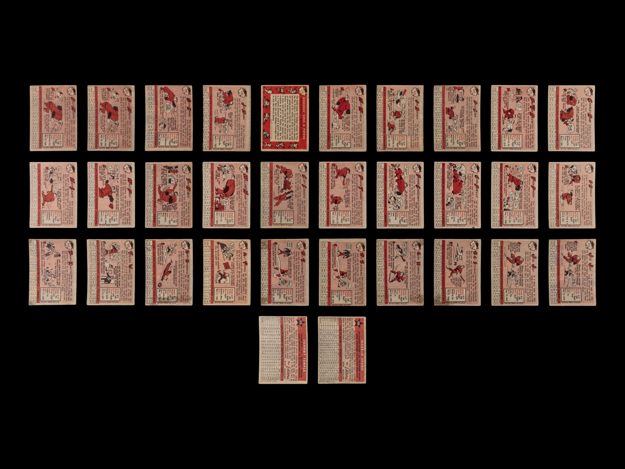 A Collection of 1958 Topps Baseball Cards Including Multiple Hall of Famers (95)