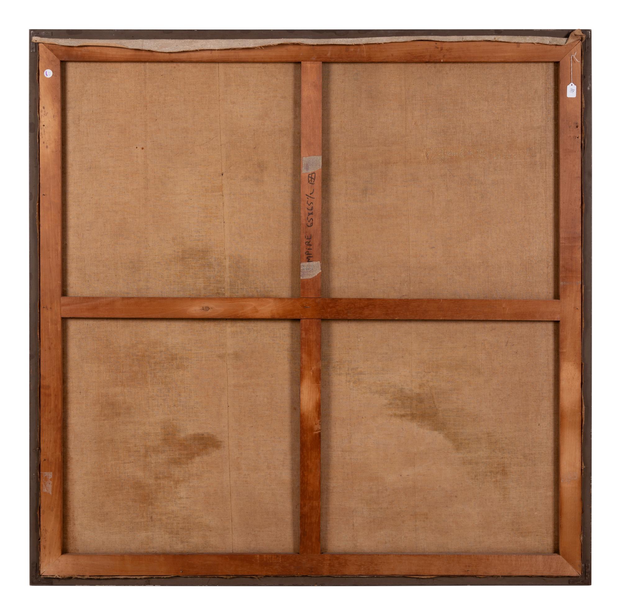 A Continental Painted Canvas Scenic Panel