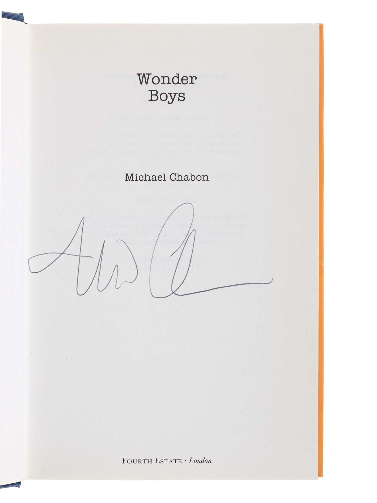 CHABON, Michael (b. 1963). The Mysteries of Pittsburgh . New York: William Morrow and Company, Inc., [1988].