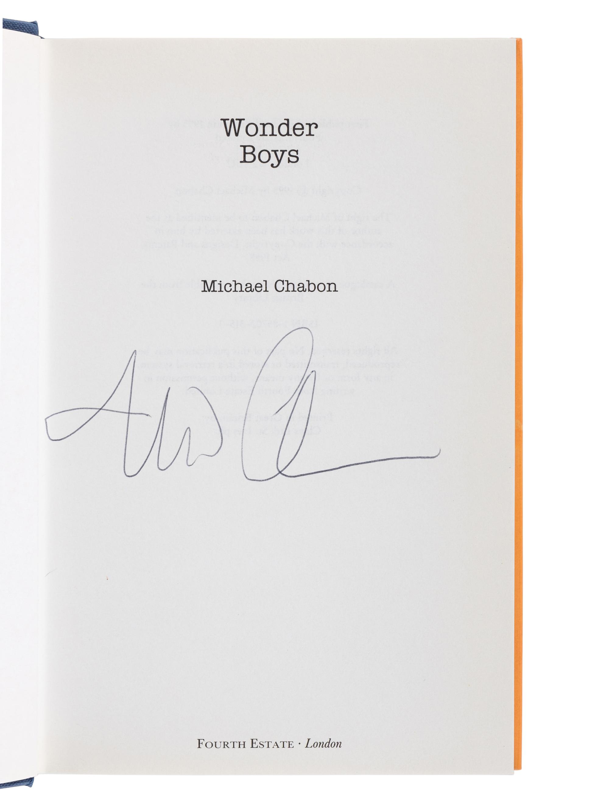 CHABON, Michael (b. 1963). The Mysteries of Pittsburgh . New York: William Morrow and Company, Inc., [1988].