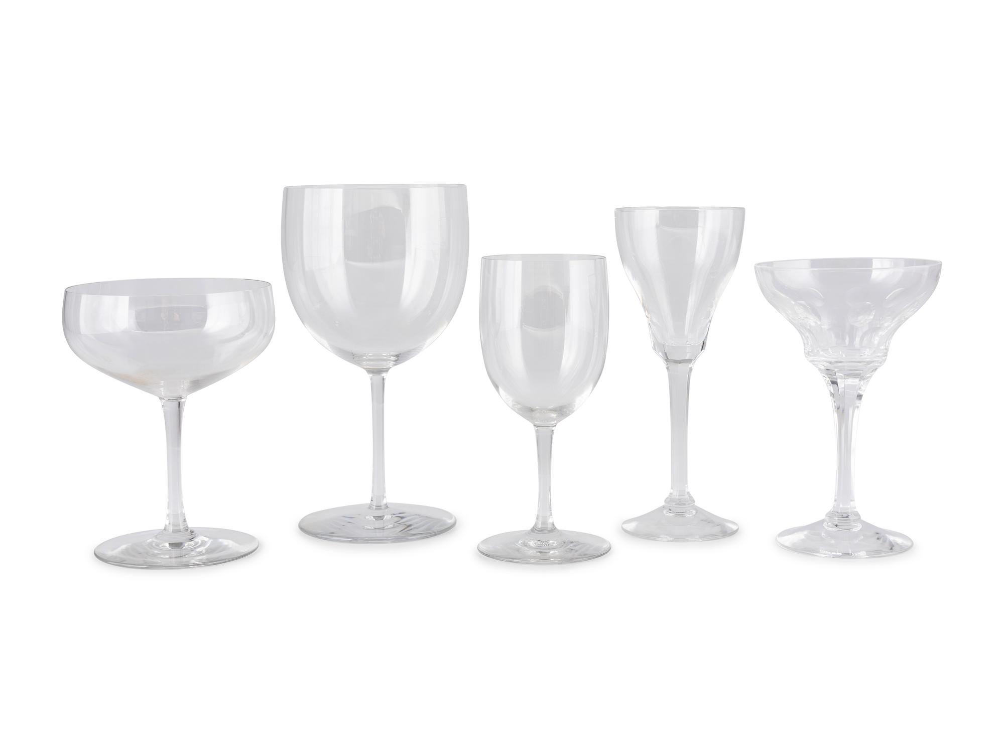 A Group of Baccarat and Other Crystal Stemware