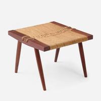 George Nakashima A "Grass-Seated" Stool, New Hope, Pennsylvania, 1964