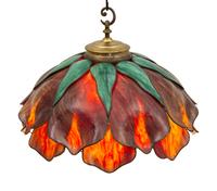 A Bent Glass Novelty Co. Slag Glass Chandelier