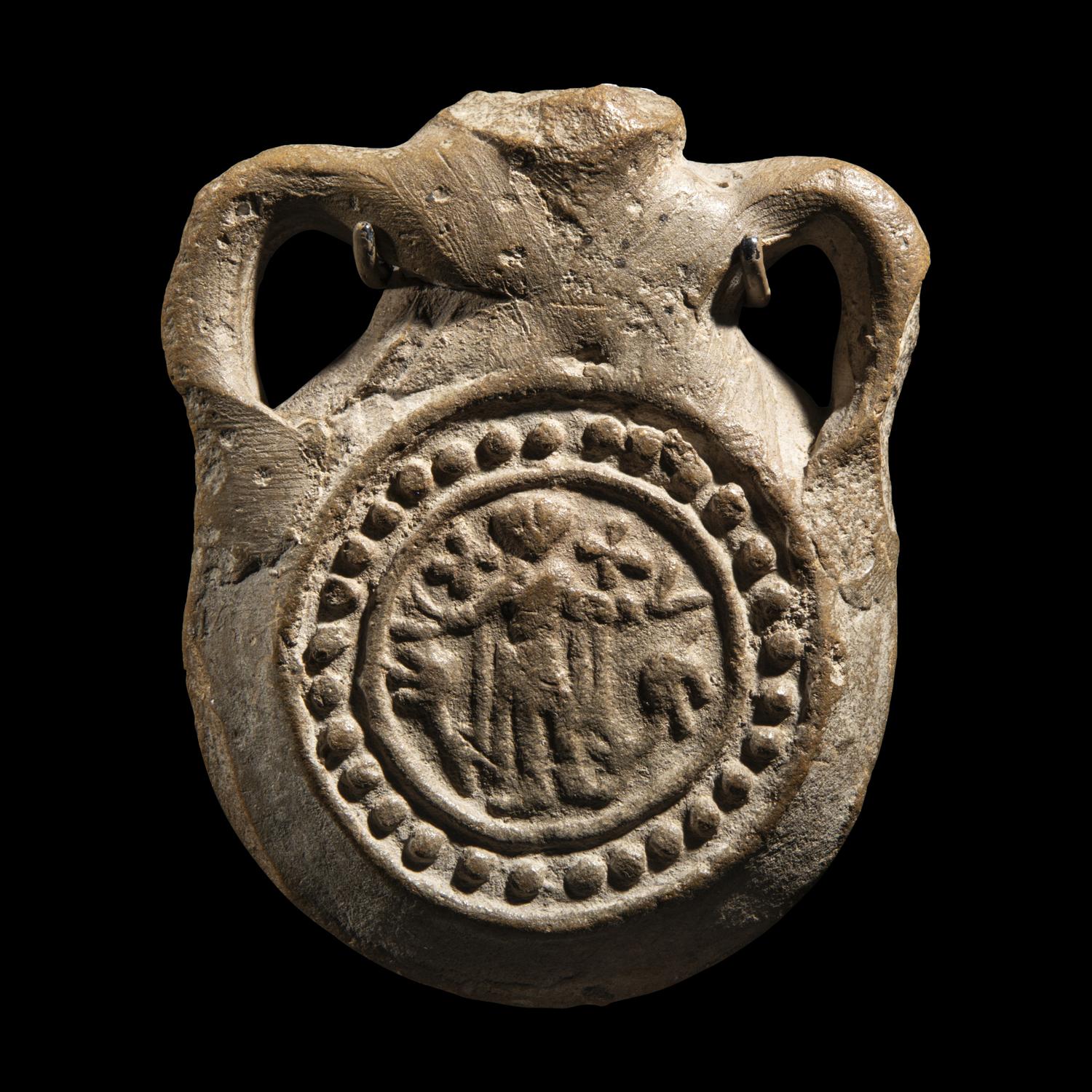 A Coptic Terracotta Ampulla