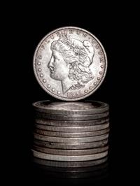 A Group of Ten United States Morgan $1 Coins