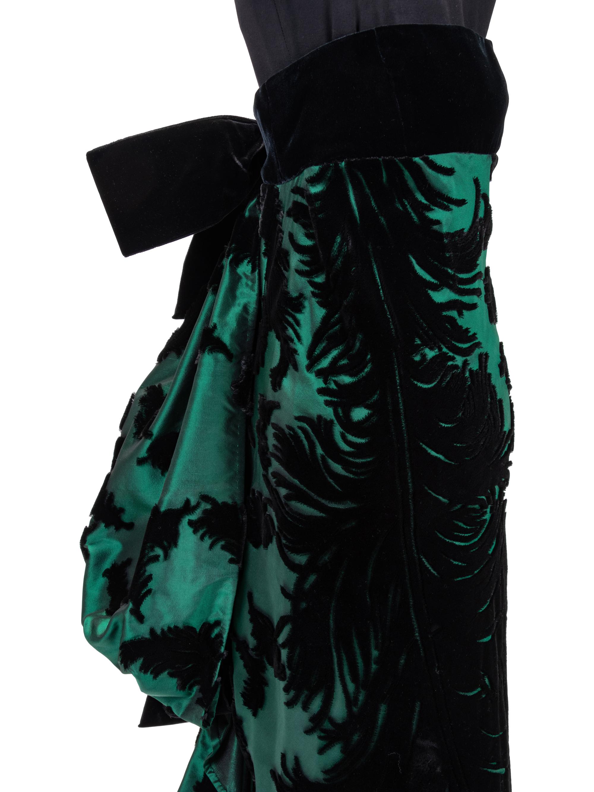 Two Designer Evening Items: One Yves Saint Laurent Ensemble, One Bill Blass Dress 1980-90s