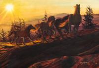 Kay Homan, (American, 20th/ 21st Century), Chased by the Sunset, 1988
