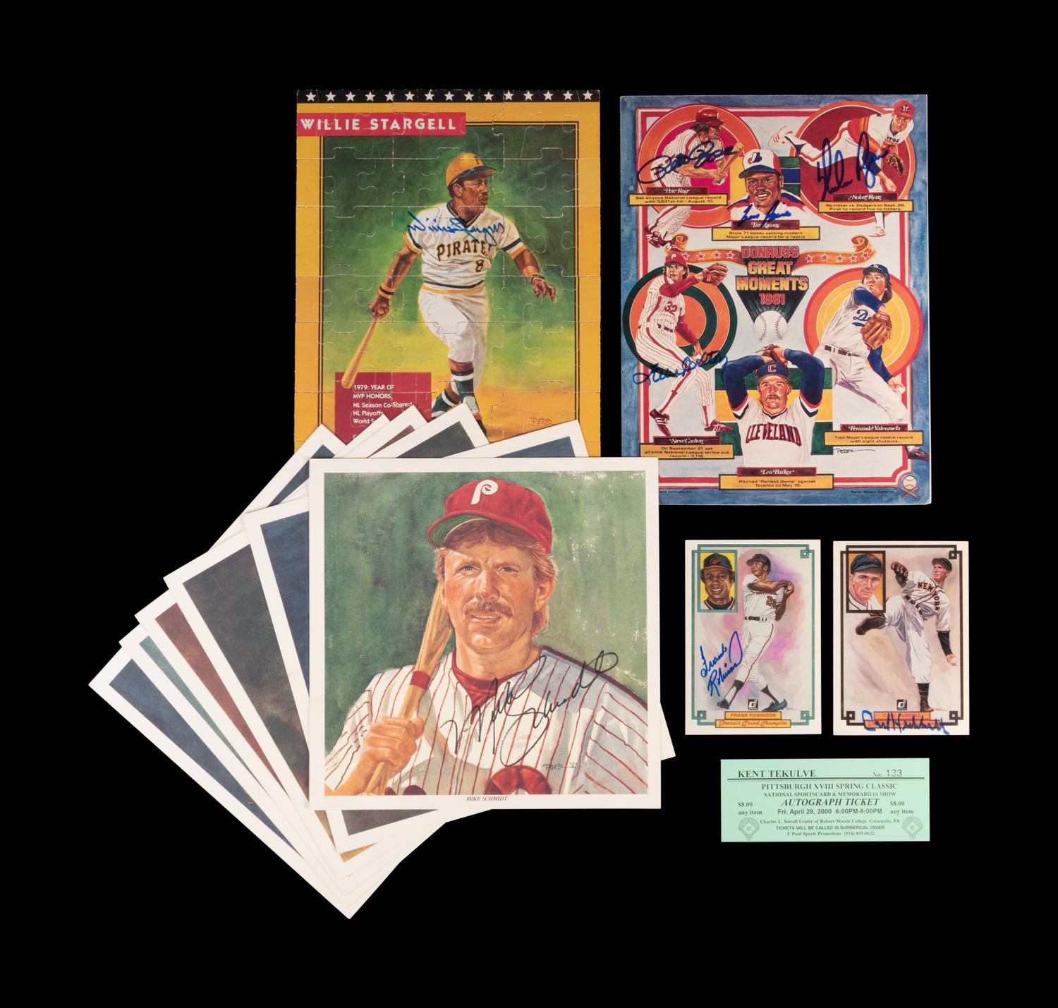 A Group of Autographed Perez-Steele Autographed Items,