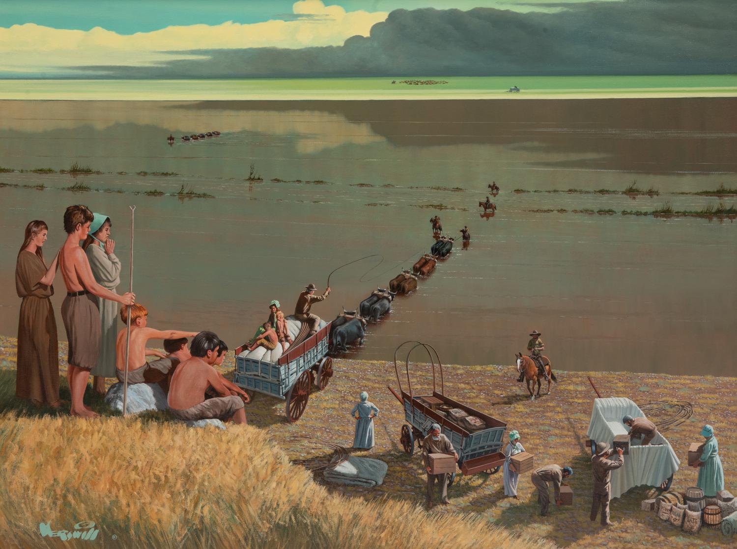 Fording the South Platte River