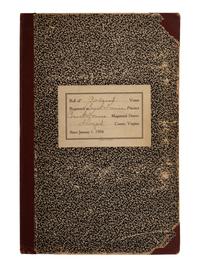 [CIVIL RIGHTS]. Ledger recording "colored voters" registered at the Floyd County, VA Court House, 1920-1960.