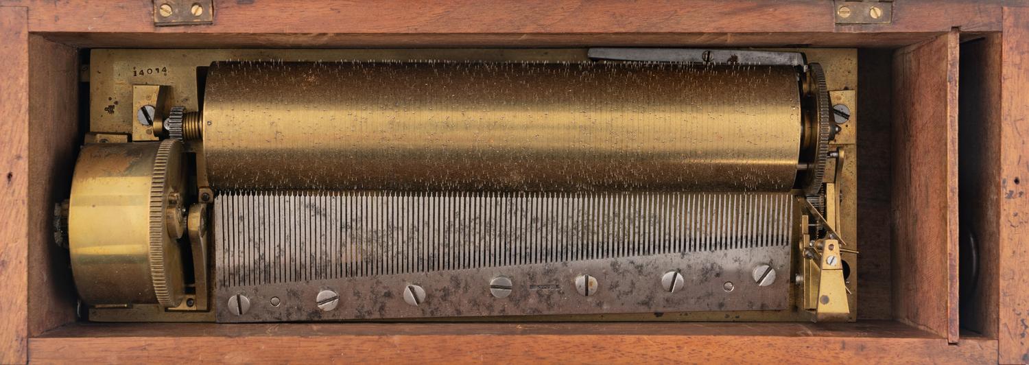 An Key-Wind Four-Air Music Box by F. Nicole