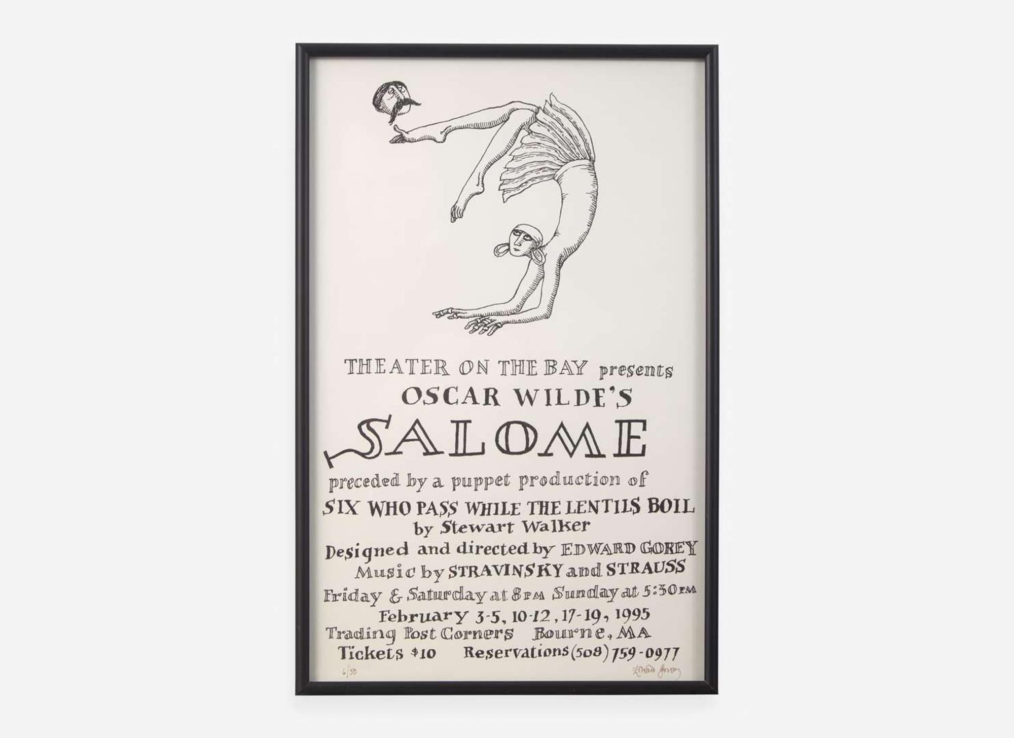 [Children's & Illustrated] Gorey, Edward: Group of 8 Framed Posters and Prints