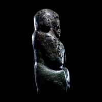 An Early Maya Stone Seated Deity