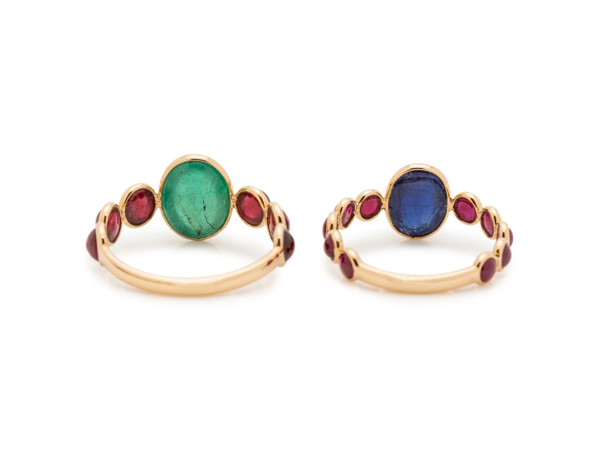 COLLECTION OF GEMSTONE RINGS