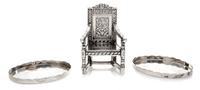 A Dutch William & Mary Style Silver Armchair
