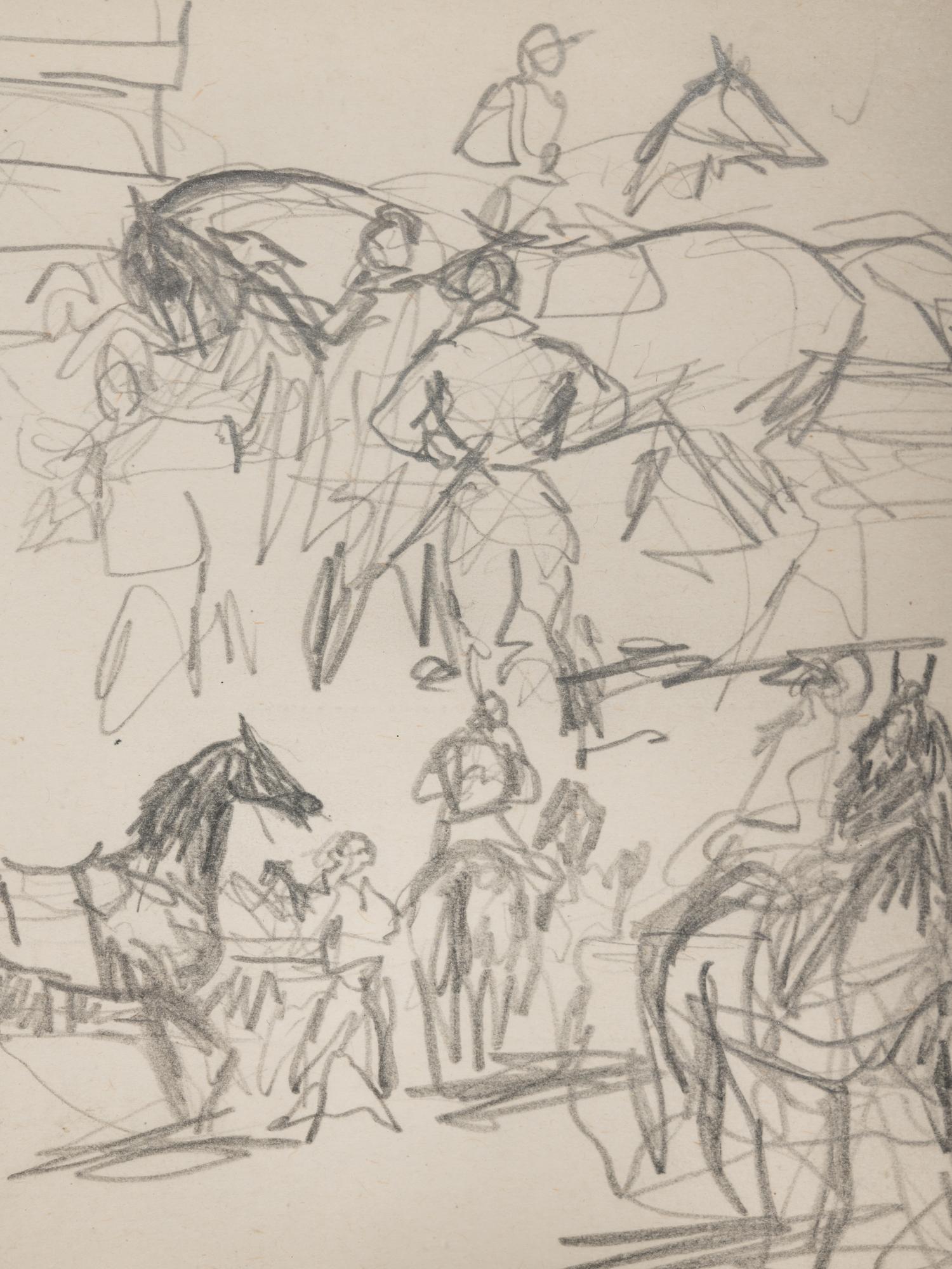 Study of Jockey & Horses Before the Start