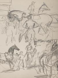 Study of Jockey & Horses Before the Start