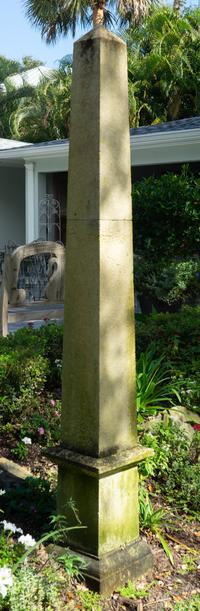 A Pair of Carved Stone Obelisks