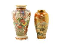 Two Japanese Satsuma Vases