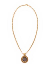 YELLOW GOLD AND ANCIENT GREEK COIN PENDANT/NECKLACE