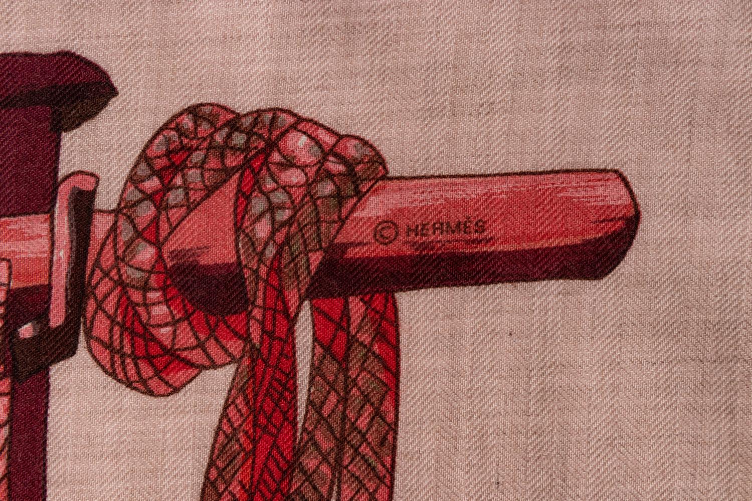 Hermès 140cm Cashmere & Silk Shawl