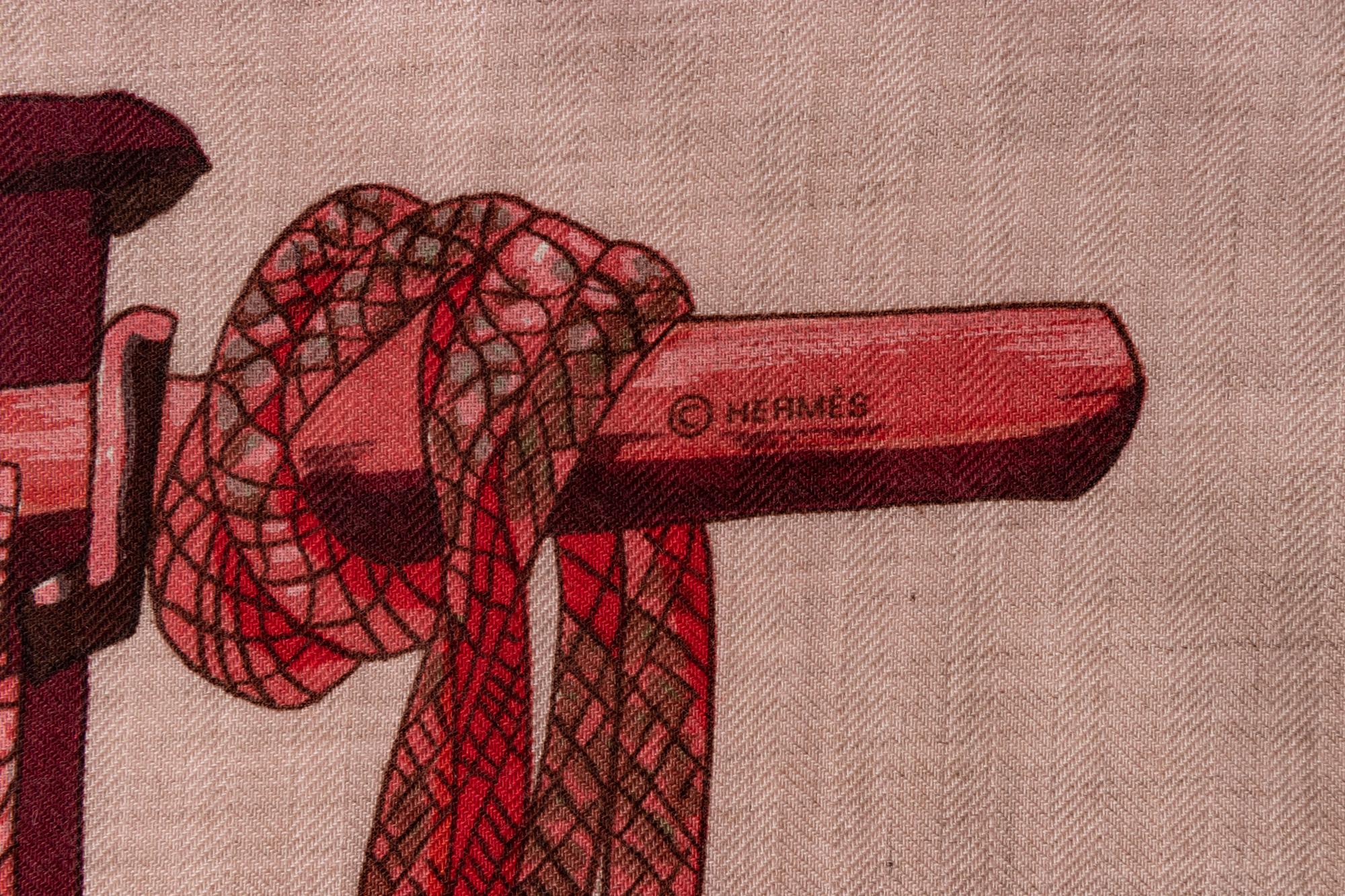 Hermès 140cm Cashmere & Silk Shawl