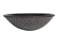 Blackware Pottery Bowl, with Gunmetal Finish