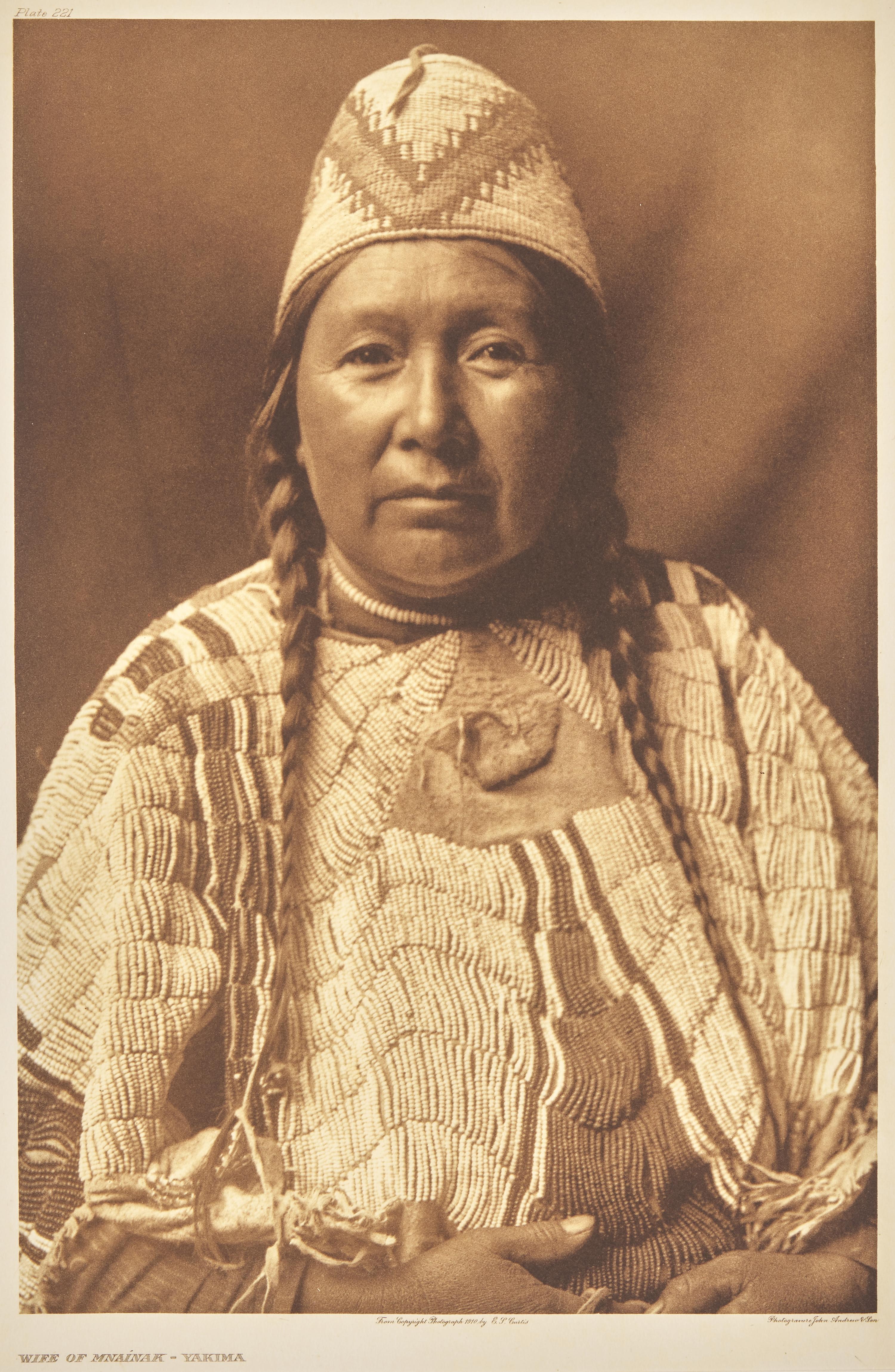 Edward Curtis (American, 1868-1952) — Wife of Mnainak - Yakima Plate 221
