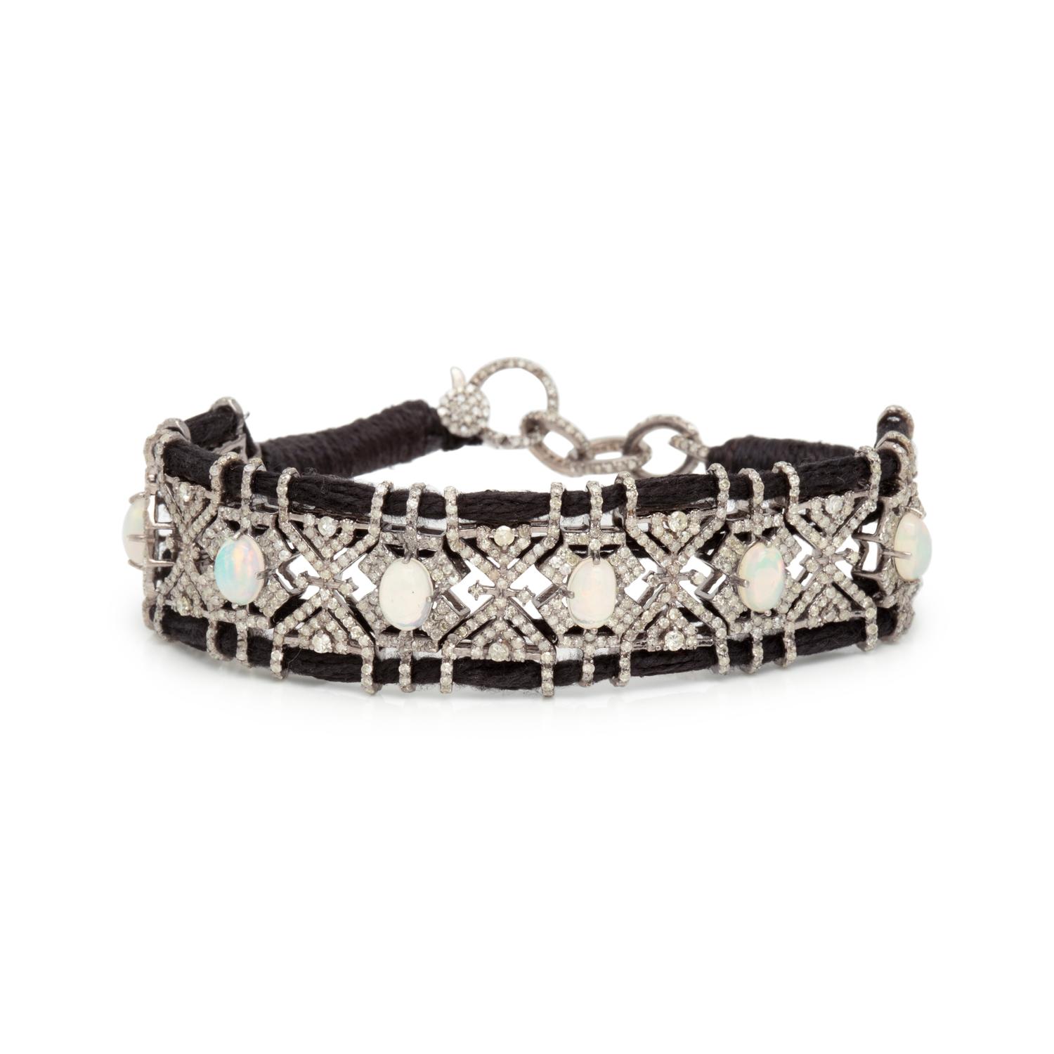 OPAL AND DIAMOND BRACELET