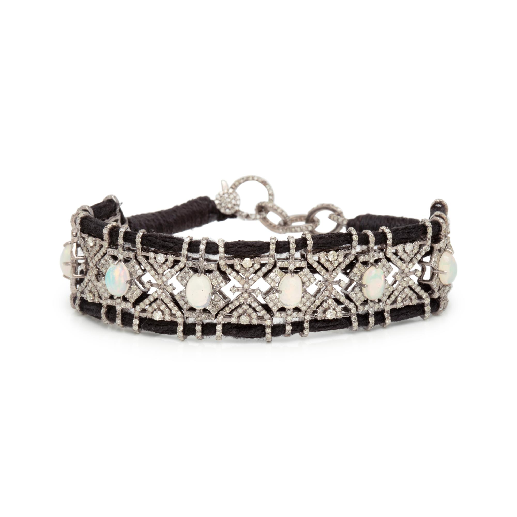 OPAL AND DIAMOND BRACELET