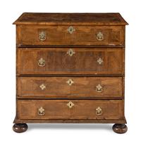 A William and Mary Walnut Chest of Drawers