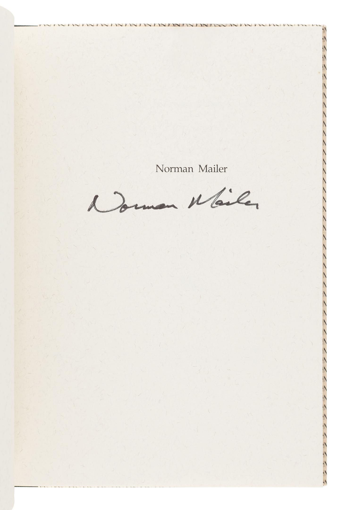 [MAILER, Norman (1923-2007)]. A group of 4 FIRST EDITIONS by Mailer, comprising: