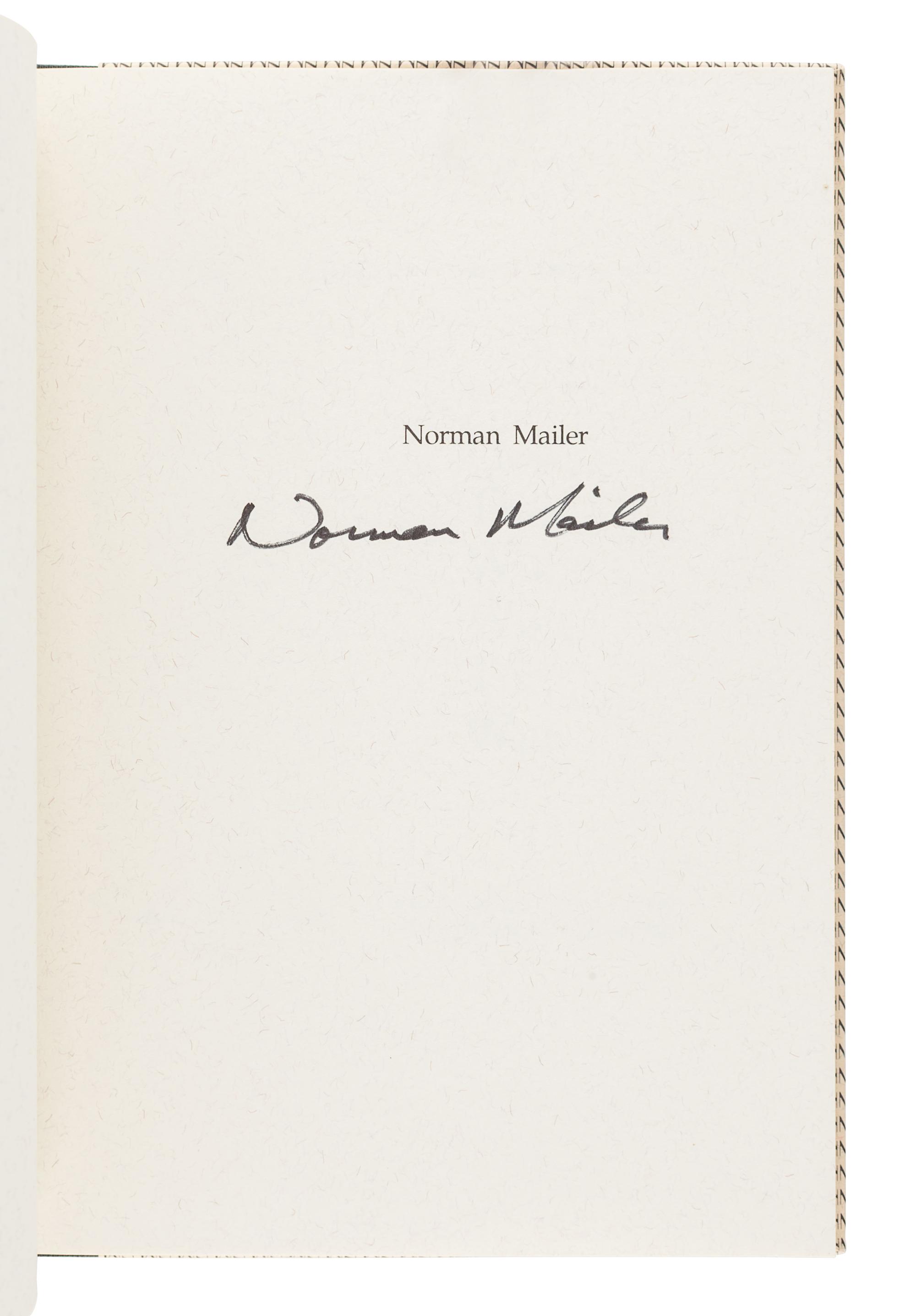 [MAILER, Norman (1923-2007)]. A group of 4 FIRST EDITIONS by Mailer, comprising: