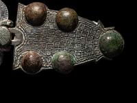 A Merovingian Bronze Belt Buckle