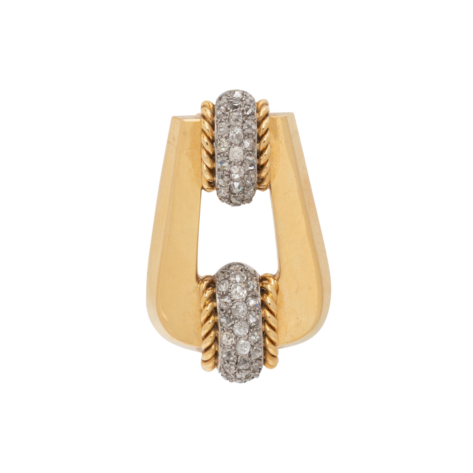 BOUCHERON, PARIS, DIAMOND CLIP BROOCH
