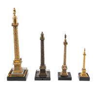 Four Bronze Models of the Colonne Vendôme