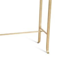 A Brushed Steel Console Table