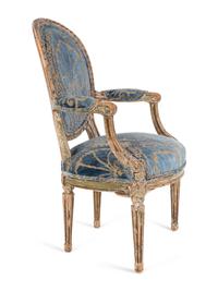 A Louis XVI Painted Fauteuil — LATE 18TH CENTURY