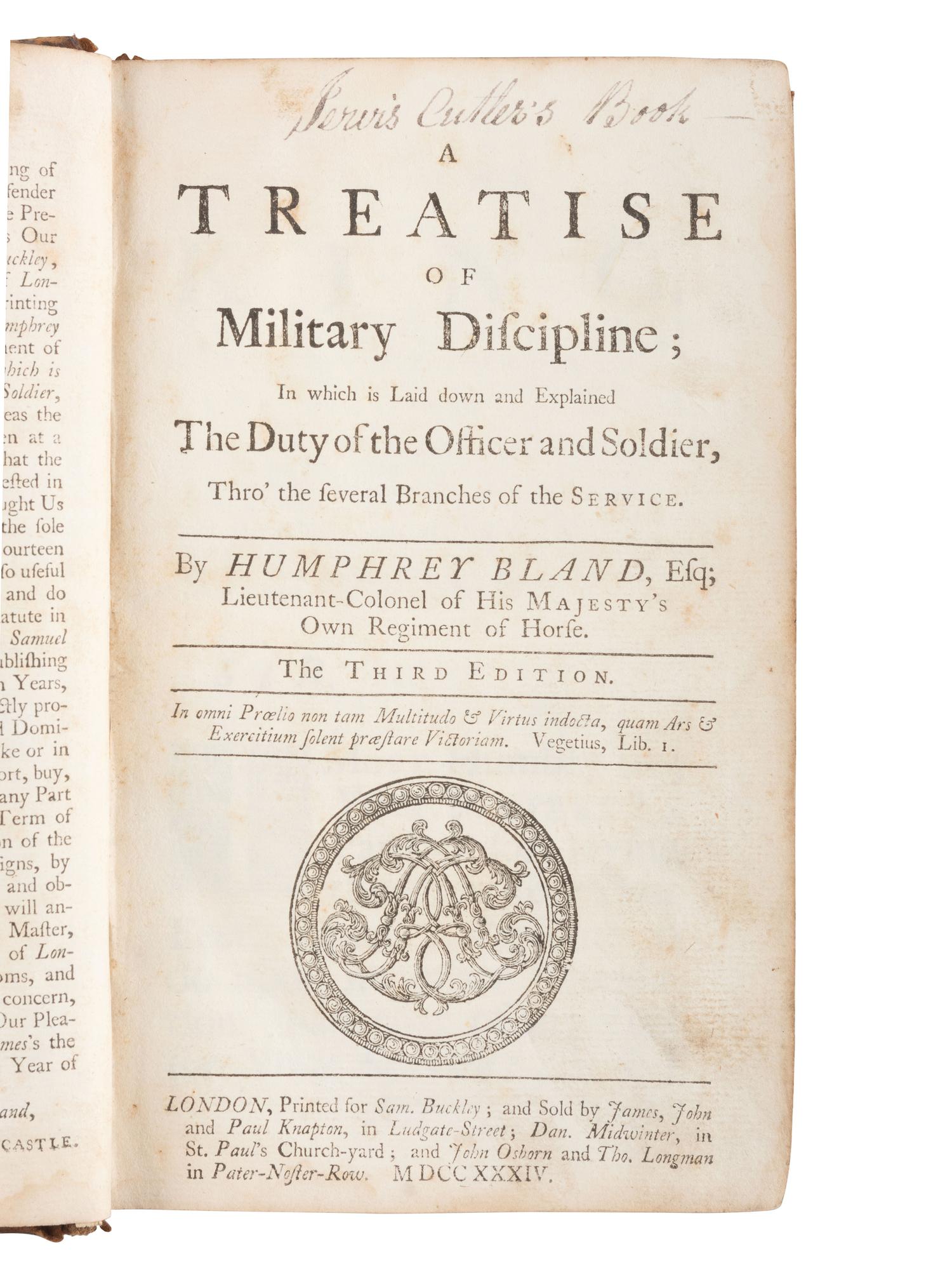 [MILITARIA]. Early volumes related to military tactics and discipline.