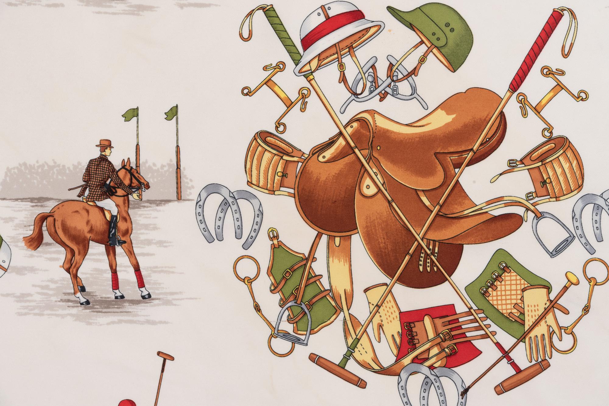Four Designer Scarves: Two Hermès, Two Gucci