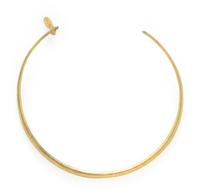 JOHN IVERSEN, YELLOW GOLD TORQUE NECKLACE