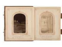 [EARLY PHOTOGRAPHY]. CDV album related to Curtis O. Luce, inventor of agricultural implements, incl. images of his hay rakes.